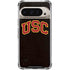 University of Southern California USC Logo Black Distressed Pixel 9/9 Pro Clear Case